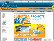 Tablet Screenshot of detroitprintshop.com